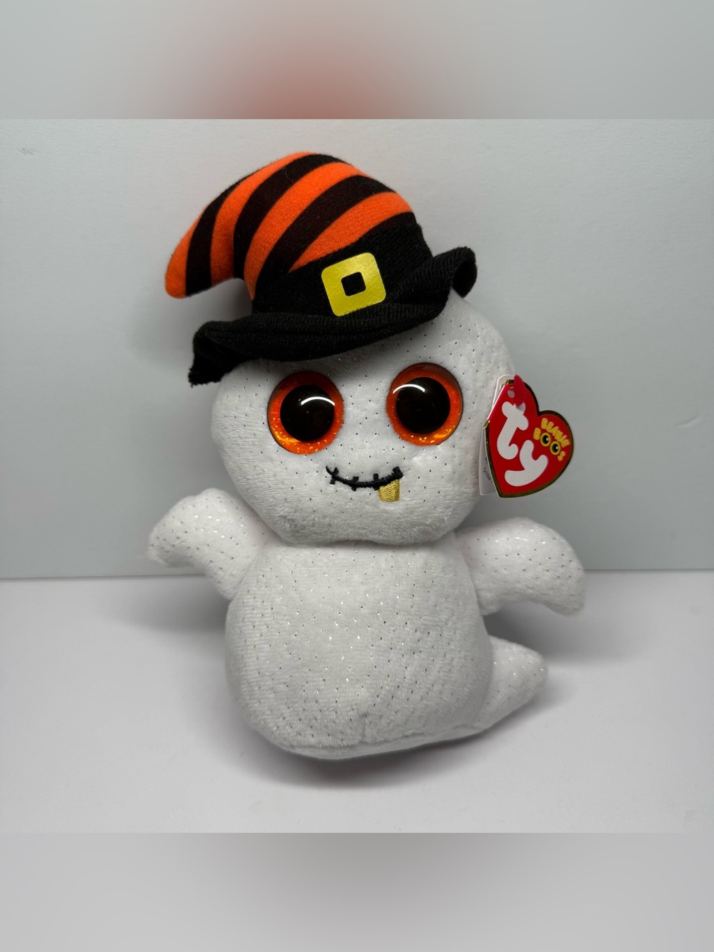 Ty Beanie Boos Halloween Nightcap Ghost 7” Beanbag Plush Soft Toy w Tags 2023
